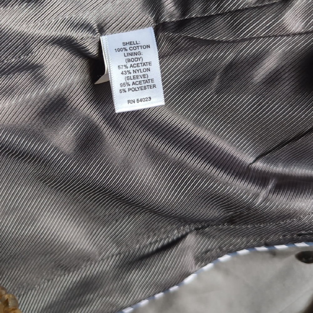 Banana Republic Gray Trench Coat Lightweight Classic - Picture 4 of 9